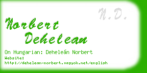 norbert dehelean business card
